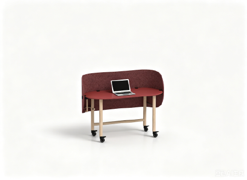 Office workstation with screen