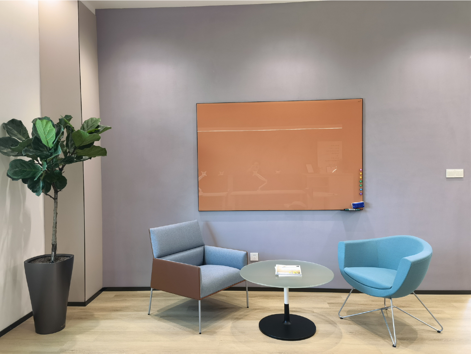wall-mounted glass whiteboard wall-mounted glass whiteboard